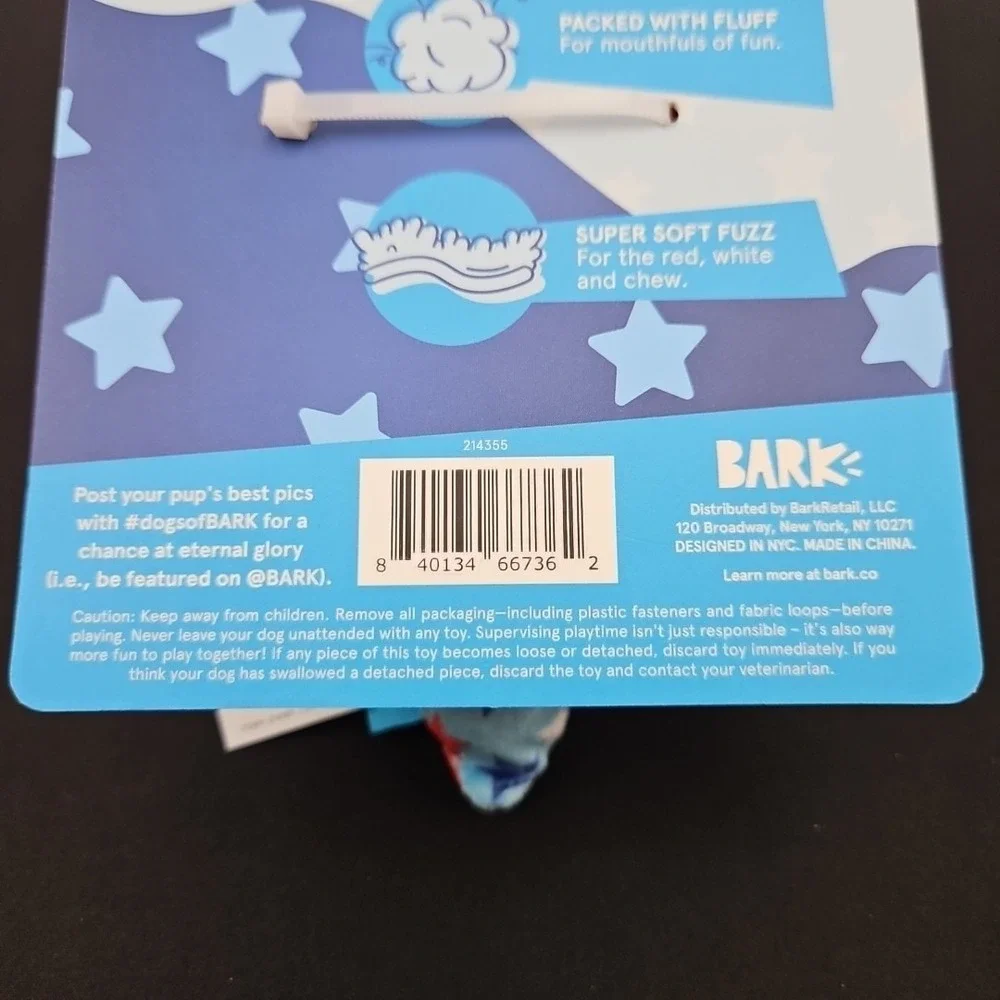 Bark Liberty Cone American Patriotic Dog Toy All Sizes USA Memorial Day July 4th